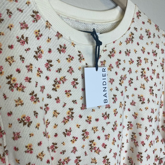 NEW Bandier x Sincerely Jules Dahlia Sweatshirt Dress / Long Sleeve, Floral / M - Picture 7 of 10